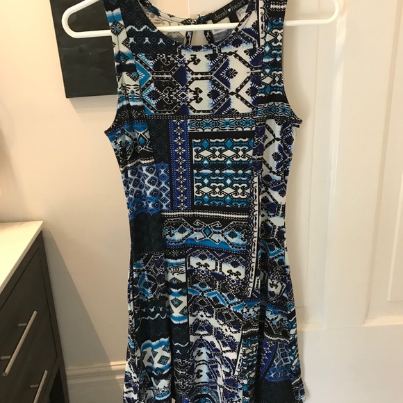 Patterned A-line mini-dress - Picture 2 of 2